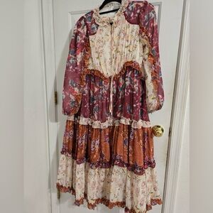 Dainty Jewells Multicolor Floral Kids Dress